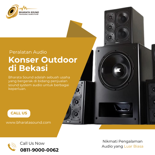 peralatan audio konser outdoor di bekasi